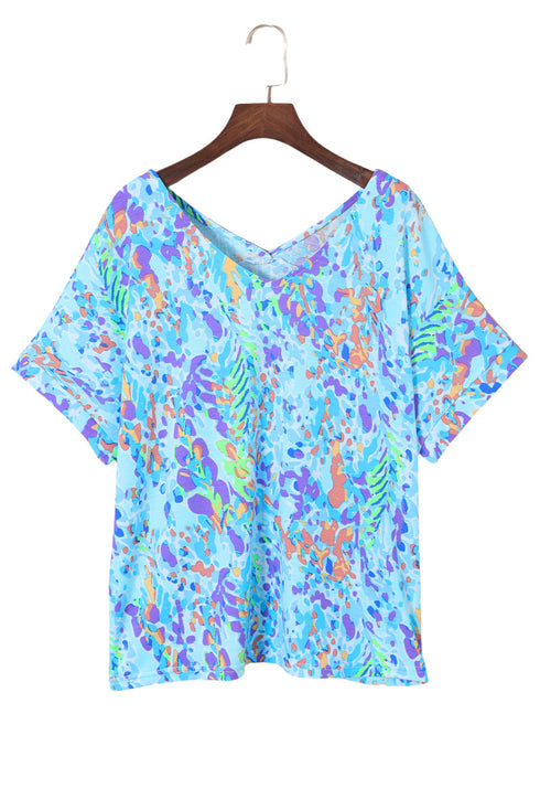 Loose Painted Floral Tee